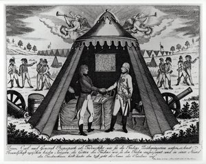 The Treaty of Campo Formio, 18th October 1797 by French School